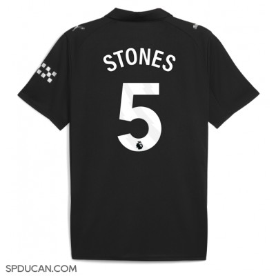 Muški Nogometni Dres Manchester City John Stones #5 Gostujuci 2025-26 Kratak Rukav Muški Nogometni Dres Manchester City John Stones #5 Gostujuci 2025-26 Kratak Rukav
